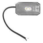 Begrenzungsleuchte 12 24V weiß 80 x 44 mm LED