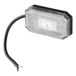 Begrenzungsleuchte 12 24V weiß 80 x 44 mm LED