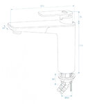 Mischbatterie Vector S Kitchen  dia 33 mm Chrom im Karton