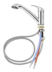Mischbatterie Keramik Kama mit ausziehbarer Brause Julia Durchmesser 33 mm Chrom im Karton