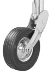 Bugrad 570 60 mm Felge Metall mit Gummireifen 220 x 65 mm klappbar 300kg