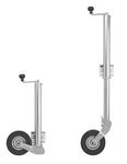 Bugrad 570 60 mm Felge Metall mit Gummireifen 220 x 65 mm klappbar 300kg
