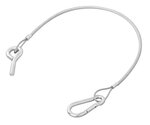Heckklappenkabel 42 cm - 1x M8 und Karabiner