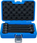 Kraft-Bit-Einsatz-Satz Lange 150 mm Antrieb Innenvierkant (1/2) Innensechskant 5 - 14 mm 7-tlg