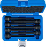 Kraft-Bit-Einsatz-Satz Lange 150 mm Antrieb Innenvierkant (1/2) Innensechskant 5 - 14 mm 7-tlg