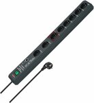 19.500A Uberspannungsschutz-Automatiksteckdosenleiste 8-fach anthrazit 3m H05VV-F 3G1,5 1xMain 5xFollow 2xPermanent