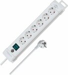 Steckdosenleiste 6-fach weiß 3m H05VV-F 3G1,5