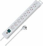 Steckdosenleiste 8-fach weiß 3m H05VV-F 3G1,5