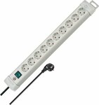 Steckdosenleiste 10-fach lichtgrau 3m H05VV-F 3G1,5