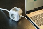 USB-Charger SteckdosenwUrfel 4-fach, 1,4m H05VV-F 3G1,5