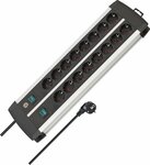 Technik Steckdosenleiste 16-fach Duo schwarz 3m H05VV-F 3G1,5 8-fach schaltbare Steckdosen