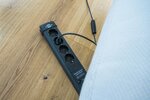 60.000A Uberspannungsschutz-Steckdosenleiste 4-fach schwarz 1,8m H05VV-F 3G1,5