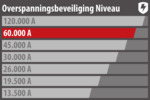 60.000A Uberspannungsschutz-Steckdosenleiste 6-fach schwarz 3m H05VV-F 3G1,5