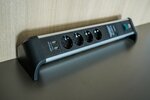 60.000A Uberspannungsschutz-Steckdosenleiste mit USB-Ladefunktion 4-fach 1,8m H05VV-F 3G1,5