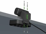 Duplex Tischsteckdosenleiste mit Uberspannungsschutz, 2x Keystone Module, 9x Schutzkontakt-Steckdosen, silber schwarz