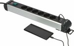 Steckdosenleiste 6-fach mit USB C PD 30W und USB A 18W 3m H05VV-F3G1,5