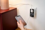 Digitaler Countdown Timer mit USB A und USB C weiß schwarz