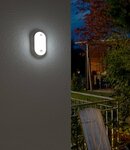 LED Ovalleuchte OL 1650 P mit Infrarot-Bewegungsmelder 1680lm, weiss, IP54