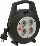 Kabelbox 4-fach schwarz lichtgrau 5m H05VV-F 3G1,5