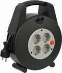 Kabelbox 4-fach schwarz lichtgrau 15m H05VV-F 3G1,5