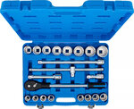 Steckschlüssel-Satz Antrieb 20 mm (3/4) Zollgrößen 21-tlg