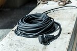 Baustellen-Verlangerungskabel IP44 25m H07RN-F 3G1,5 schwarz