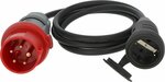 Adapterkabel IP44 1,5m schwarz H07RN-F 3G1,5 CEE-Stecker 400V 16A