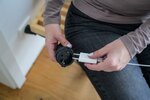 Qualitats-Kunststoff-Verlangerungskabel 2m schwarz H05VV-F 3G1,5