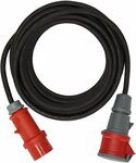 Verlangerungskabel IP44 mit Phasenwender 10m schwarz H07RN-F 5G2,5 CEE 400V 16A