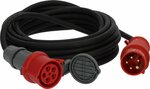 Verlangerungskabel IP44 mit Phasenwender 10m schwarz H07RN-F 5G2,5 CEE 400V 16A