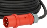 Verlangerungskabel IP44 mit Phasenwender 25m schwarz H07RN-F 5G4,0 CEE 400V 32A