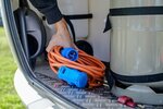 Camping- Maritim CEE Verlangerungskabel IP44 10m orange H07RN-F 3G2,5 CEE-Stecker, Winkelkupplung 230V 16A