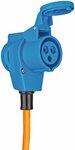 Camping- Maritim CEE Verlangerungskabel IP44 25m orange H07RN-F 3G2,5 CEE-Stecker, Winkelkupplung 230V 16A