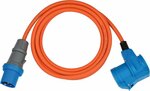 Camping- Maritim CEE Verlangerungskabel IP44 3m orange H07RN-F 3G2,5 CEE-Stecker, Winkelkupplung 230V 16A