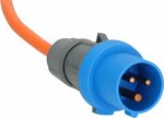 Camping- Maritim CEE Verlangerungskabel IP44 3m orange H07RN-F 3G2,5 CEE-Stecker, Winkelkupplung 230V 16A