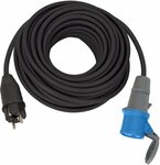 Industrie CEE Adapterkabel 230V IP44 25m H07RN-F 3G2,5 CEE 230V 16A Schutzkontakt-Stecker und CEE-Kupplung
