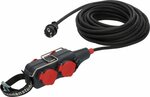 Powerblock mit Verlangerungsleitung PB 1100 IP54 4-fach 15m schwarz H07RN-F 3G1,5