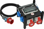 Kompakter Gummi-Stromverteiler BSV 3 FI 16 2 IP44 2m H07RN-F 5G2.5 - 2xCEE16A, 5x230V