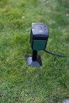 WIFI Gartensteckdose mit Erdspieß und Montageplatte IP44 2-fach 3m H07RN-F3G1,5