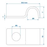 Kabelschelle 6 mm x10 Stuck