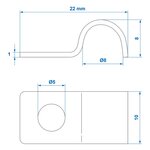 Kabelklemme 8 mm x10 stuck
