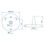 Dichtung rund fur Steckdose schmale Tulle