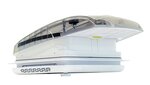 Dachhaube DeLuxe 400x400 mm transparent mit Ventilator
