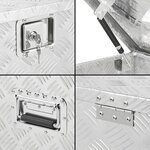Werkzeugbox Aluminium fur Anhanger 1240 x 400 x H380 mm