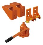 Hydraulischer Caravanheber mit Wasserwaage fur Doppelachse