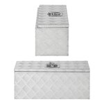 Werkzeugbox Aluminium fur Anhangerseite 600 x 250 x 250 mm