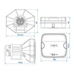 Ruckleuchten-Set LED auf Magnet kabellos (Bluetooth) 13-polig
