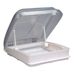 Dachhaube 400x400 mm ohne Dauerluftung transparent led