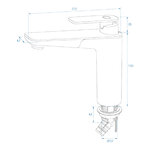 Mischbatterie Vector S Kuche dia 33 mm chrom x5 stuck