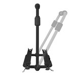 Deichsel Fahrradtrager schwarz